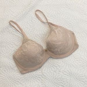 Natori Bra 30DD Flora Contour Underwire Bra Nude